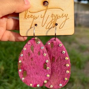 Keep it Gypsy Hide Earrings